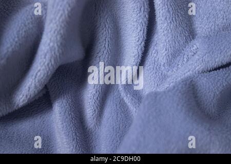 blue fabric, terry background. suitable for design paper, banners, billboards  Stock Photo