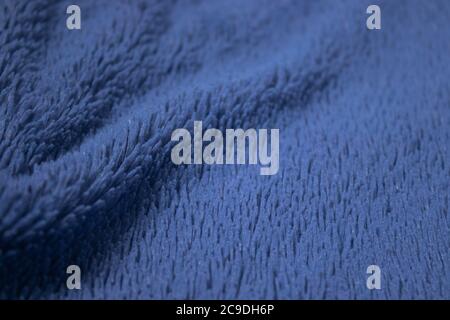 blue fabric, terry background. suitable for design paper, banners, billboards  Stock Photo