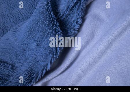 blue fabric, terry background. suitable for design paper, banners, billboards  Stock Photo