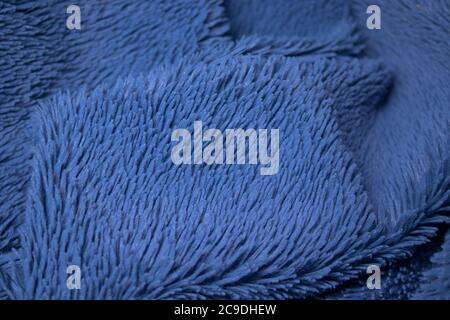 blue fabric, terry background. suitable for design paper, banners, billboards  Stock Photo
