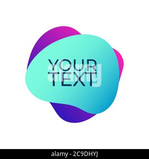 Fluid Organic Colorful Shapes Vector Design EPS 10 Stock Vector