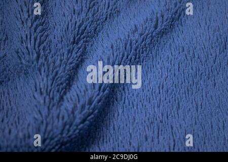 blue fabric, terry background. suitable for design paper, banners, billboards  Stock Photo