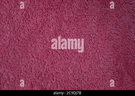 pink fabric, terry background. suitable for banners, billboards, pamphlets Stock Photo