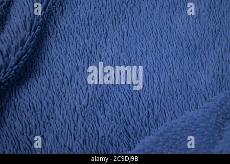 blue fabric, terry background. suitable for design paper, banners, billboards  Stock Photo