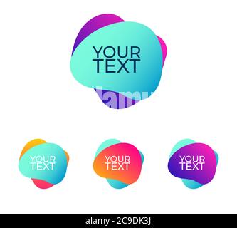 Fluid Organic Colorful Shapes Vector Design EPS 10 Stock Vector