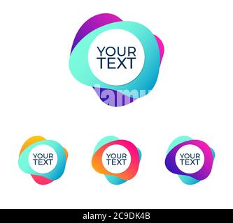Fluid Organic Colorful Shapes Vector Design EPS 10 Stock Vector