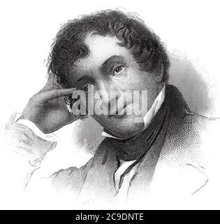 WASHINGTON IRVING (1783-1859) American biographer and short story writer Stock Photo