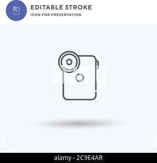 Questionnaire icon vector, filled flat sign, solid pictogram isolated on white, logo illustration. Questionnaire icon for presentation. Stock Vector