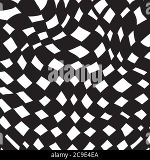 Checkered plaid vector background. Black and white tartan, plaid pattern, checked towel, geometrical abstract plaids Stock Vector