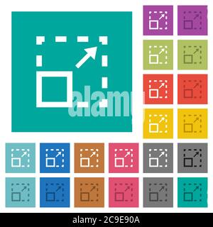 Maximize element flat white icons in square backgrounds. 6 bonus icons ... image.