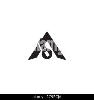 Letter A and Headphone logo / icon design Stock Vector