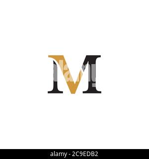 Letter ML logo / icon design Stock Vector