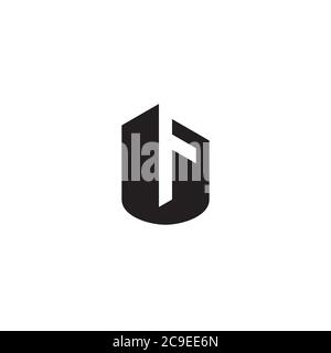Letter FU logo / icon design Stock Vector