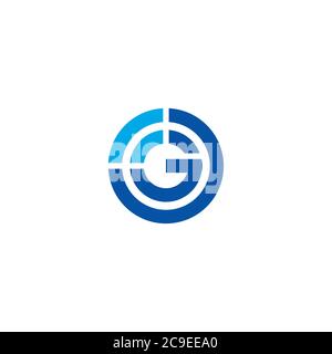 Letter G and Signal logo / icon design Stock Vector