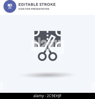 Money icon vector, filled flat sign, solid pictogram isolated on white, logo illustration. Money icon for presentation. Stock Vector