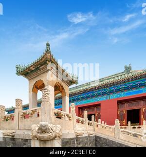 Historical building in Tiantan Park, Beijing, China. Stock Photo