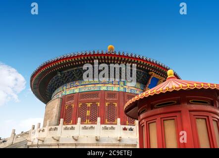 Historical building in Tiantan Park, Beijing, China. Stock Photo