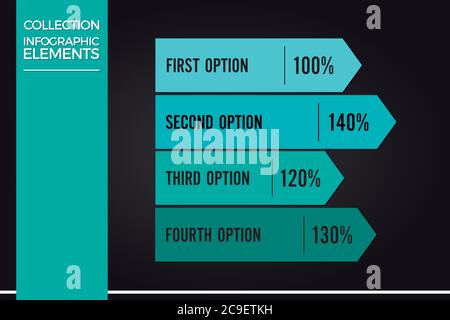 Collection and Set Infographic Elements Vector Design Eps 10 Stock Vector