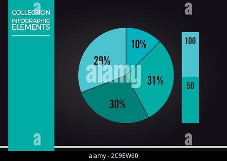 Collection and Set Infographic Elements Vector Design Eps 10 Stock Vector