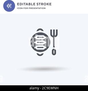 Cooking icon vector, filled flat sign, solid pictogram isolated on white, logo illustration. Cooking icon for presentation. Stock Vector
