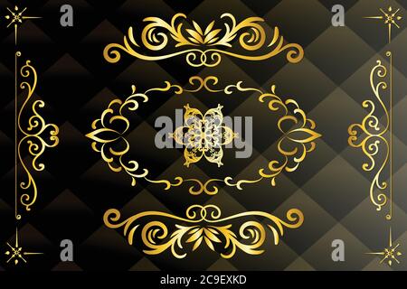 Luxury, Elegant and Royal Ornaments Vector Design Stock Vector