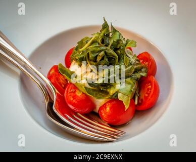 Gourmet Dish in Hotel Mühle in Binzen, Germany Stock Photo