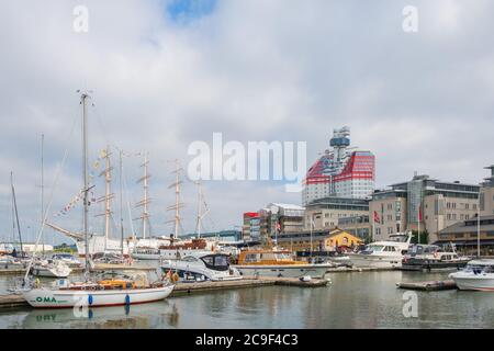 Cityscape view in the harbor in Gothenburg, Sweden Stock Photo