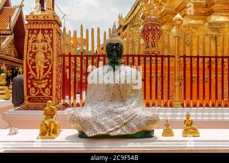 Wat Phra That Doi Suthep, a buddhist temple in Chiang Mai, Thailand Stock Photo