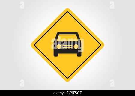 Vector Road Sign, Traffic Illustration EPS 10 Stock Vector