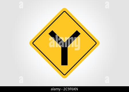 Vector Road Sign, Traffic Illustration EPS 10 Stock Vector