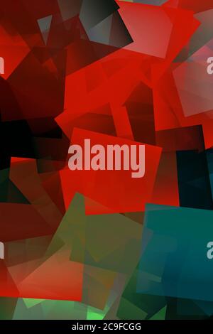 red color highlighted bricks pattern digital created framed art abstracts. Stock Photo