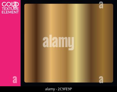 Gold Texture, Light Realistic, Golden Metallic Gradient Template, Abstract Metal Decoration, Gold Background, Gold Vector Eps 10 Stock Vector