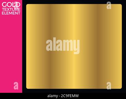 Gold Texture, Light Realistic, Golden Metallic Gradient Template, Abstract Metal Decoration, Gold Background, Gold Vector Eps 10 Stock Vector