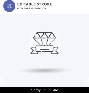 Chip icon vector, filled flat sign, solid pictogram isolated on white, logo illustration. Chip icon for presentation. Stock Vector