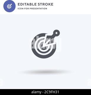 Kunai icon vector, filled flat sign, solid pictogram isolated on white, logo illustration. Kunai icon for presentation. Stock Vector