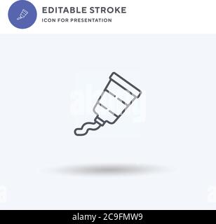 Workaholic icon vector, filled flat sign, solid pictogram isolated on white, logo illustration. Workaholic icon for presentation. Stock Vector