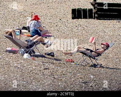 Sheerness, Kent, UK. 31st July, 2020. An extremely hot afternoon in Sheerness, Kent on 'furnace Friday'.  Credit: James Bell/Alamy Live News Stock Photo