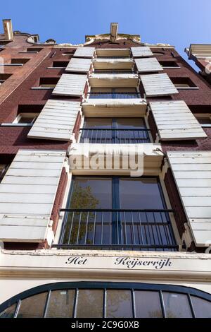 Converted Canal Warehouses, Amsterdam, Netherlands, Europe Stock Photo