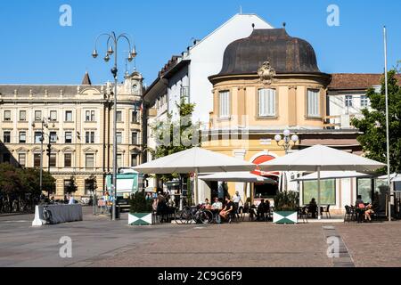 Walther square in Bozen - Italy Stock Photo