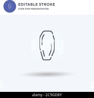 Axe icon vector, filled flat sign, solid pictogram isolated on white, logo illustration. Axe icon for presentation. Stock Vector