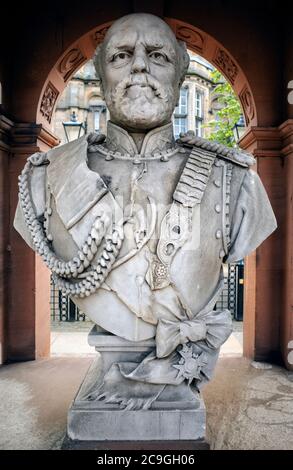 Bust of George Hay, 8th Marquess of Tweeddale, Haddington, East Lothian, Scotland, UK Stock Photo