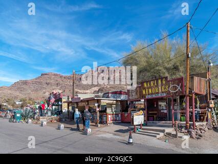 The Historic Gold Mining Town Of Oatman Arizona, Usa Stock Photo - Alamy