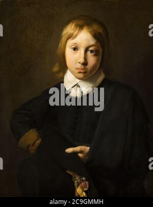 Jan de Bray - Portrait of a Boy, Aged Six - 808 - Mauritshuis. Stock Photo