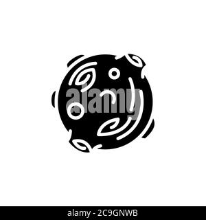 Moon astronomical body icon vector. Moon astronomical body simple sign, logo Stock Vector