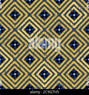 seamless pattern background,with squares, paint strokes and splashes Stock Vector