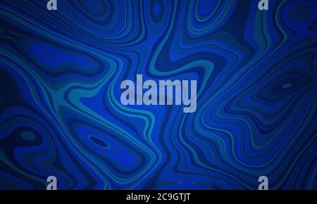 Abstract background with curved shapes with swirls in shades of light to dark blue and blank copy space with room for text. Great for backdrops. Stock Photo