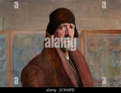 Jacek Malczewski self-portrait 1925. Stock Photo