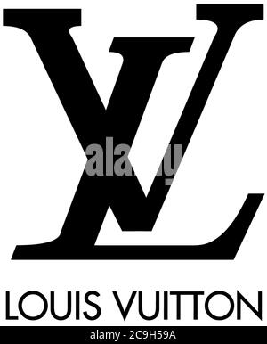 LV Designer Logo 001 Shape Cutout in Wood