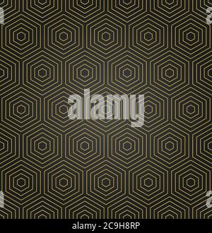 Seamless Abstract Vector Pattern With Hexagons Stock Vector
