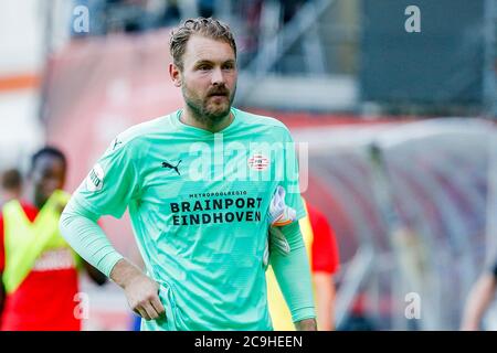 Eindhoven, Netherlands. 31st July, 2020. EINDHOVEN, 31-07-2020, Sportcomplex De Herdgang, PSV - PSV. PSV would play against UNA but the game got canceled due to a player with Corona. PSV goalkeeper Jeroen Zoet dejected during the game PSV - PSV (1-1). Credit: Pro Shots/Alamy Live News Stock Photo
